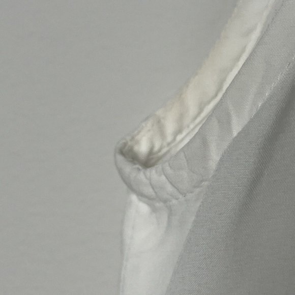 Halsey Collection Dress Womans White Laser Cut Lace No Sleeve V-Neck Buttons - Picture 7 of 12